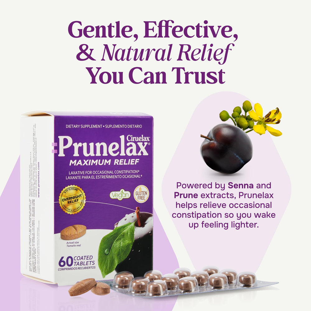 Prunelax Ciruelax bottle with label for easy storage and reference