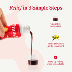 Prunelax Ciruelax bottle featuring prune fruit juice for natural flavor and support.