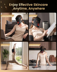PRUNGO portable red light mask for skincare anywhere