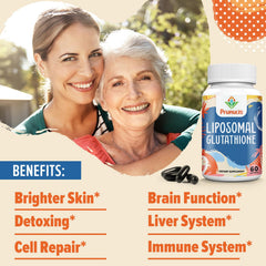 Prunucis Glutathione bottle label details emphasize purity and safety