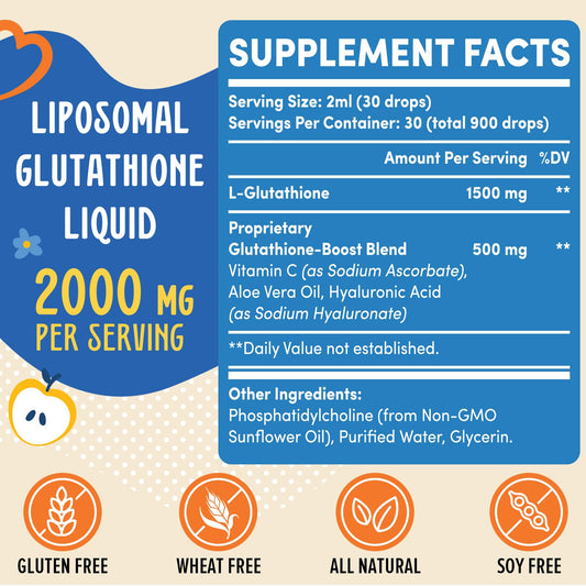 Prunucis Glutathione Liquid dropper delivering precise dosing