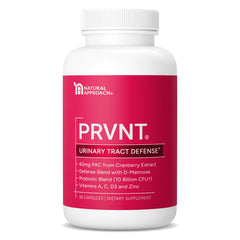 PRVNT Urinary Tract Defense bottle front promotes daily urinary health and prevention.