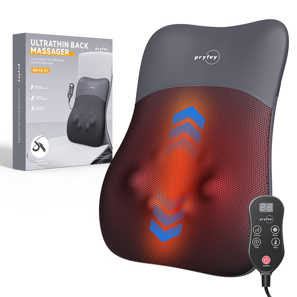 Pryfey back massager 4D kneading close-up delivering targeted relief.