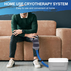 Pryqutia System in use on knee for targeted relief.