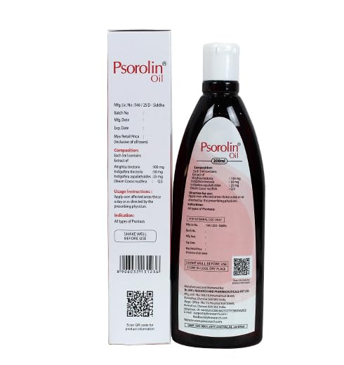 PSOROLIN oil 200 ml pack-2 on display highlighting value