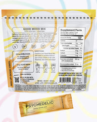 Psychedelic Water Stevia sweetener packet for low-calorie flavoring.