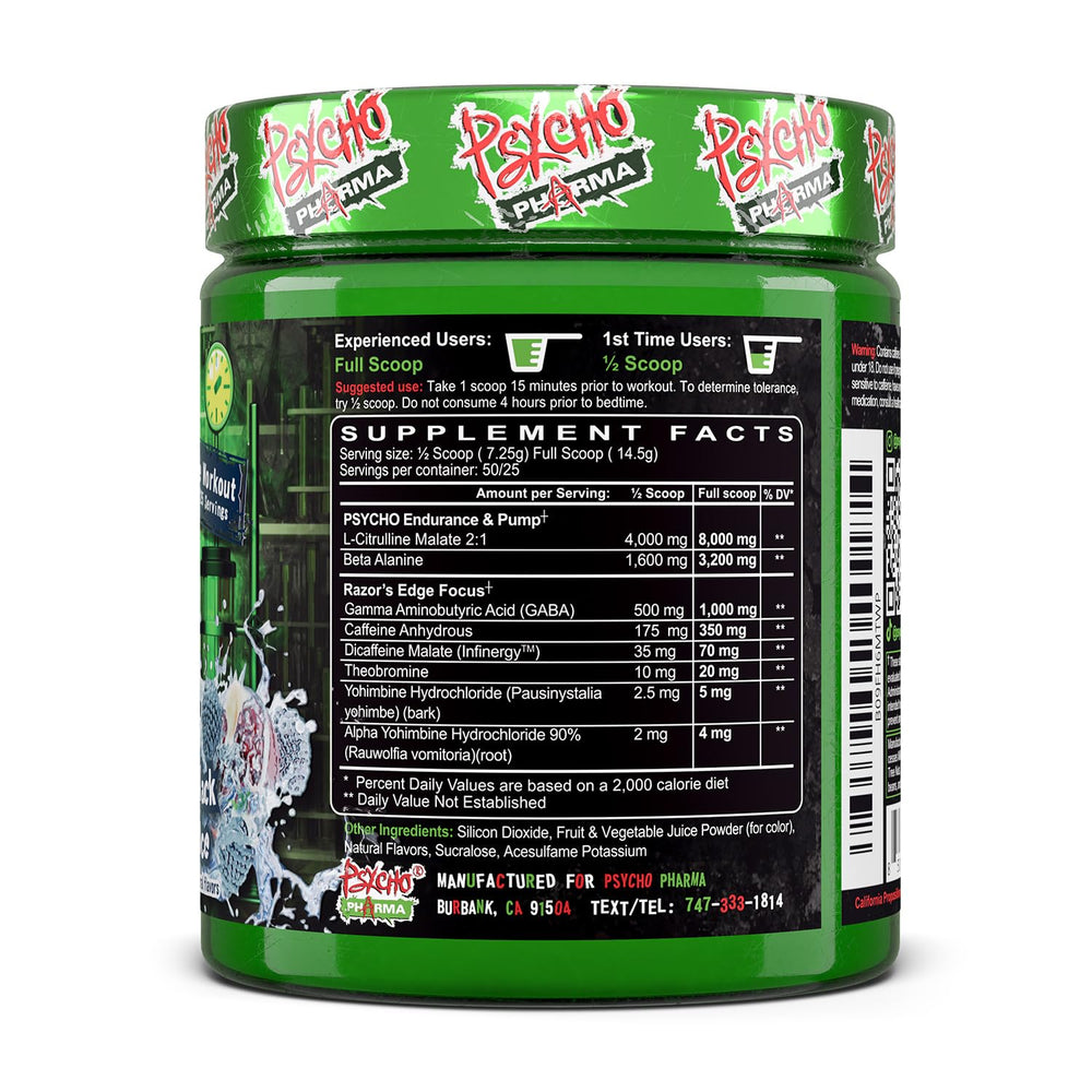 Psycho Pharma Edge of Insanity mixer action shows quick blend for smooth flavors.