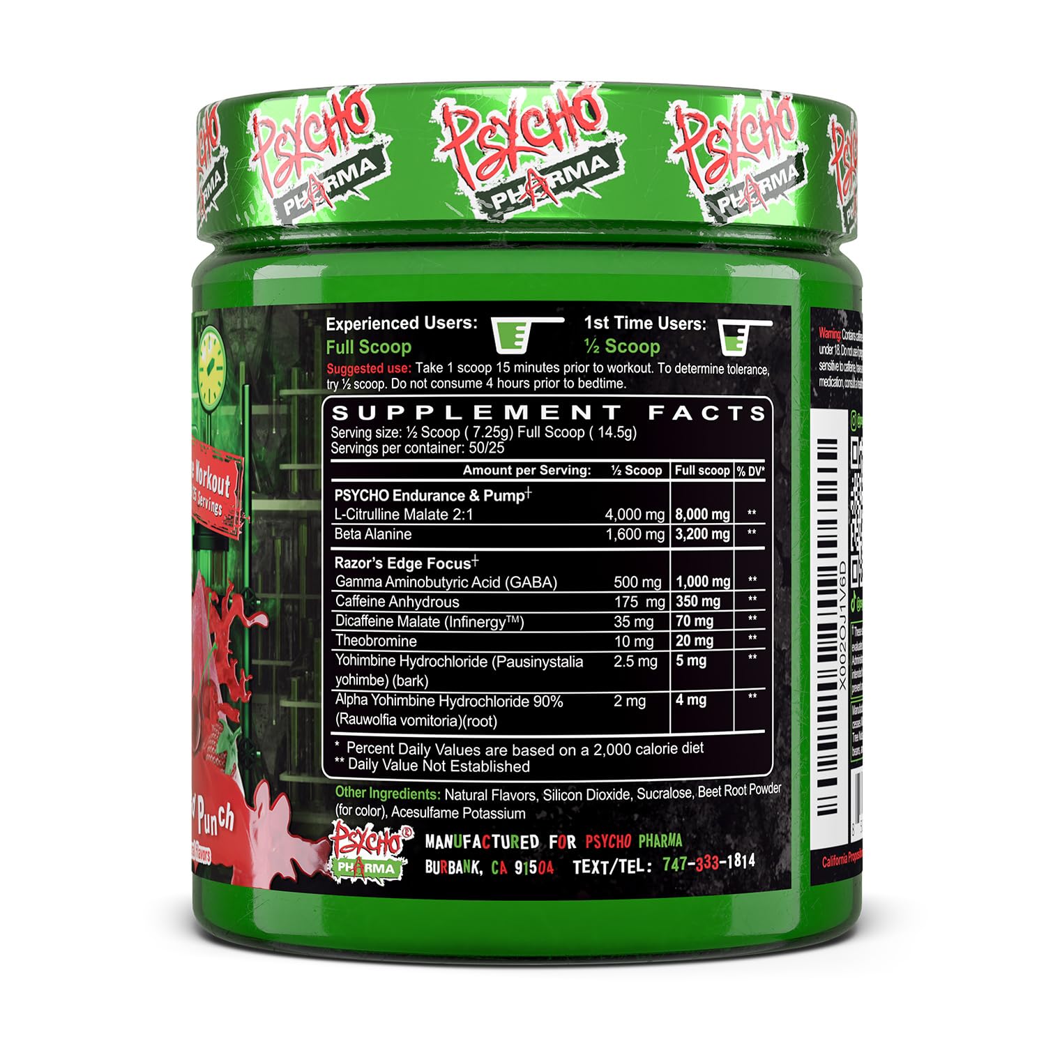 Psycho Pharma Edge of Insanity preworkout-energy captured during a workout