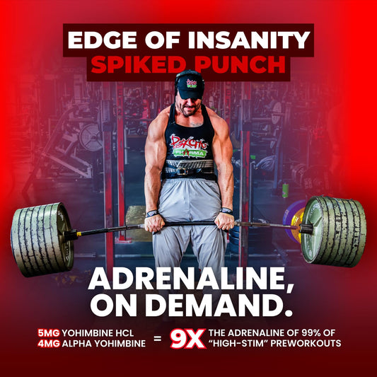 Psycho Pharma Edge of Insanity scoop-dispensed ready to mix before training
