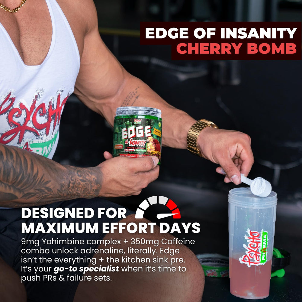 Serving size image of Psycho Pharma Edge of Insanity ready to fuel sets