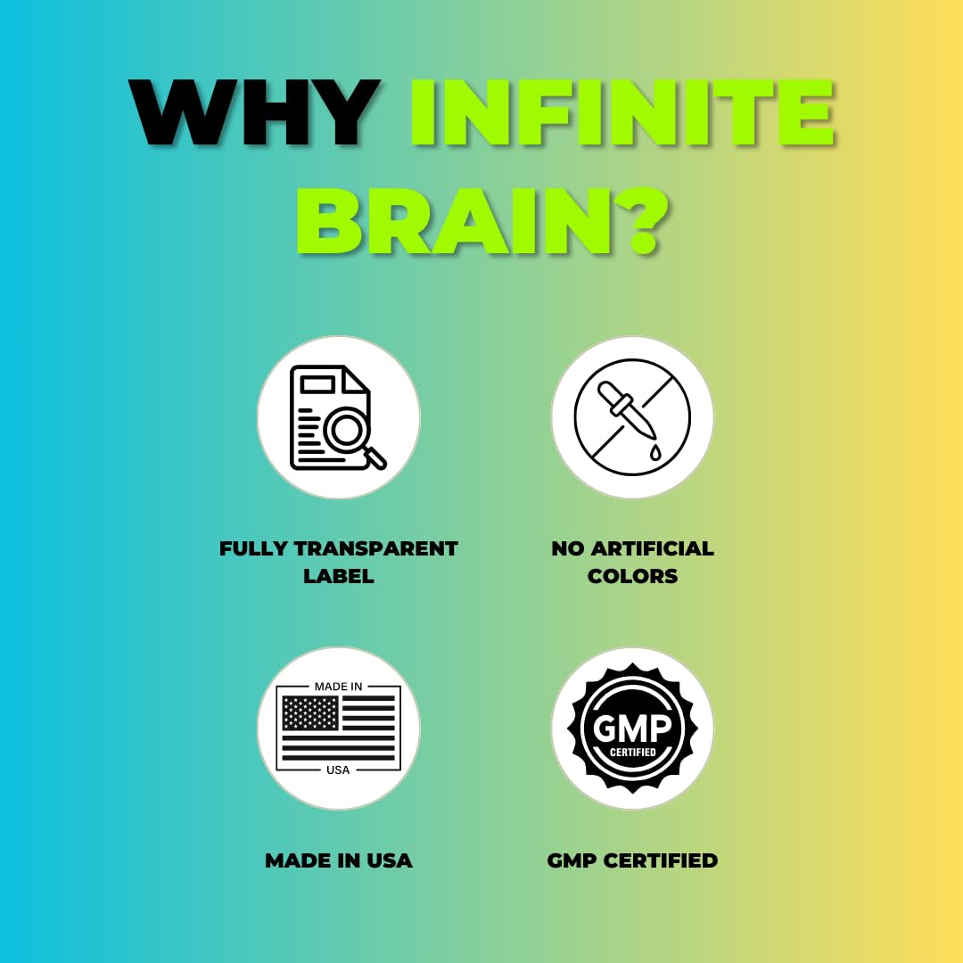 Psycho Pharma Infinite Brain in hand showcasing easy-to-hold capsules