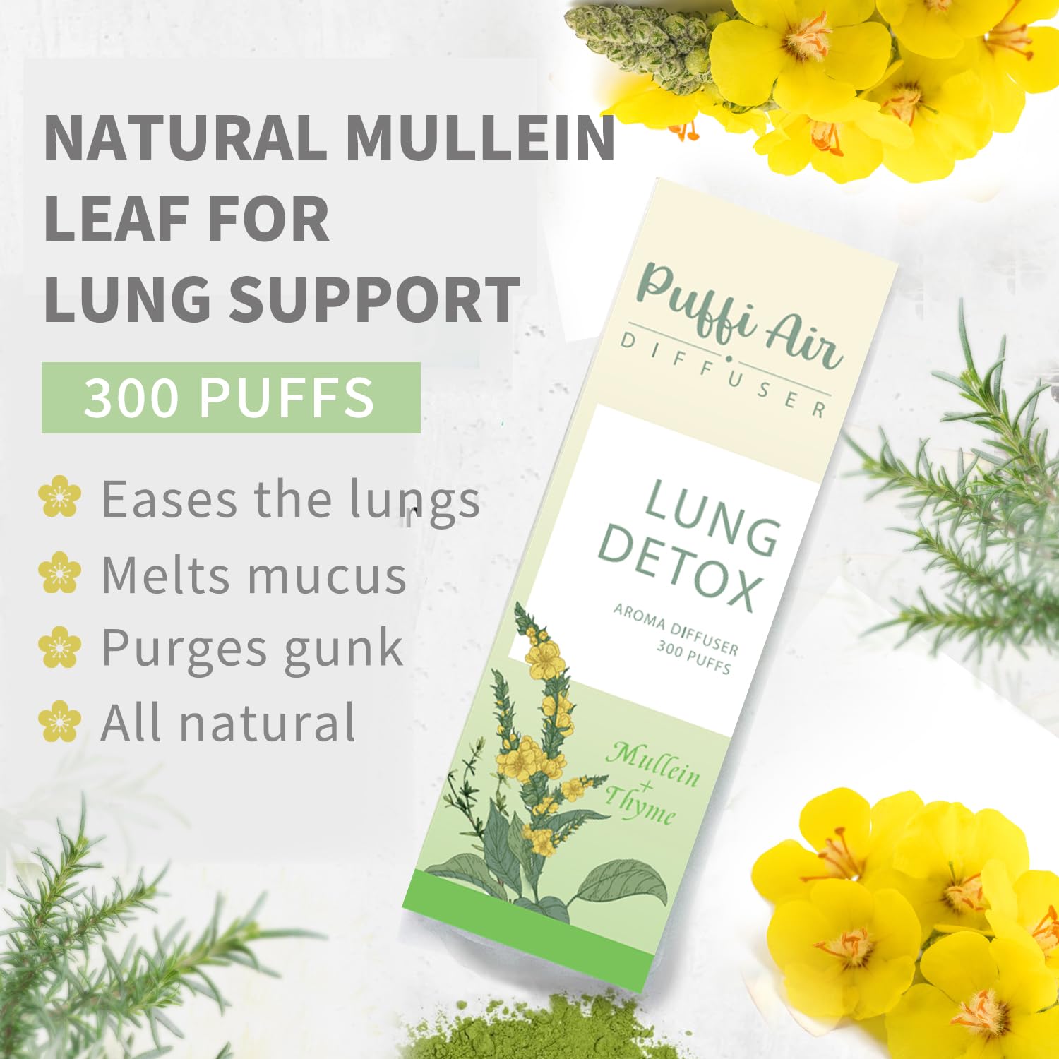 PUFFIAIR diffuser pen cap open for easy refilling and access