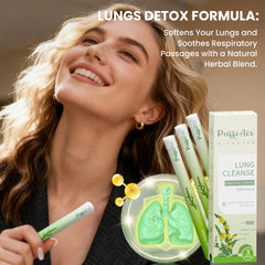 PUFFIAIR lung cleanse diffuser uses concentrated plant extracts for mindful breathing