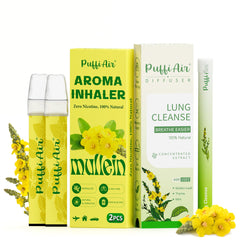 PUFFIAIR diffuser pen for portable, aromatic breath support.