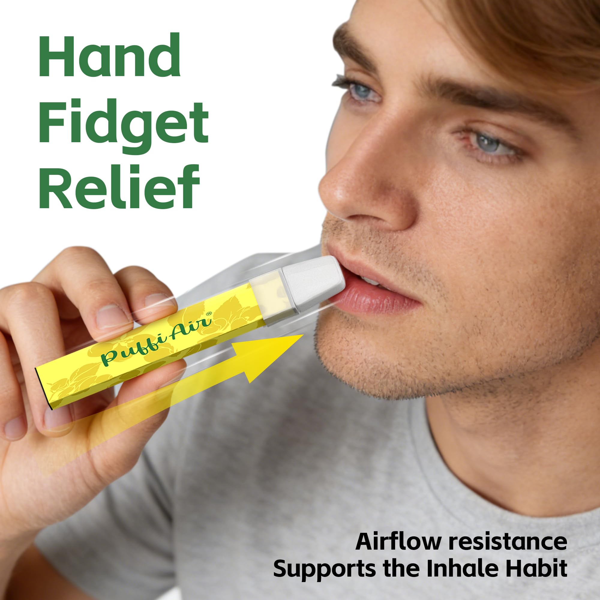 PUFFIAIR peppermint inhaler provides refreshing airflow