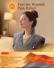Pulax ergonomic design 2lbs tourmaline stones provide snug, body-hugging comfort