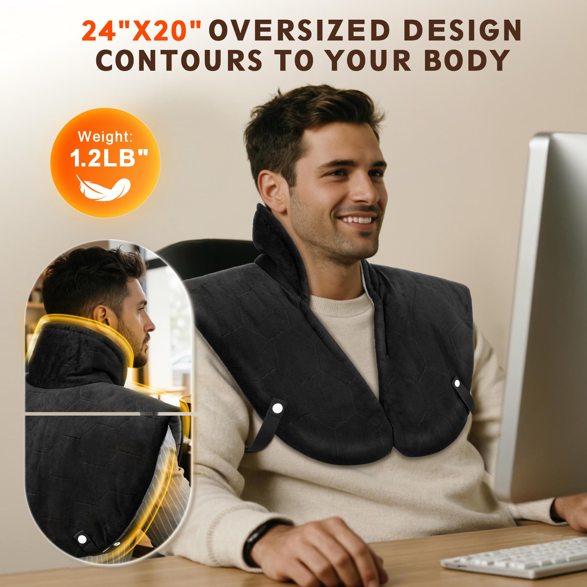 Pulax ergonomic tourmaline design hugs the body for comfort.