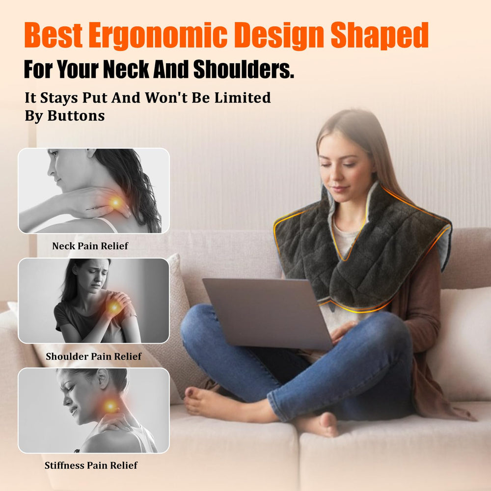 Pulax pad on sofa demonstrates long cord for flexible placement