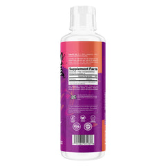Close-up of Pump Sauce Passion Berry label on the bottle.