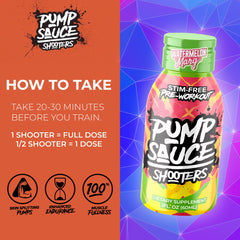 Pump Sauce Shooters full spectrum liquid label