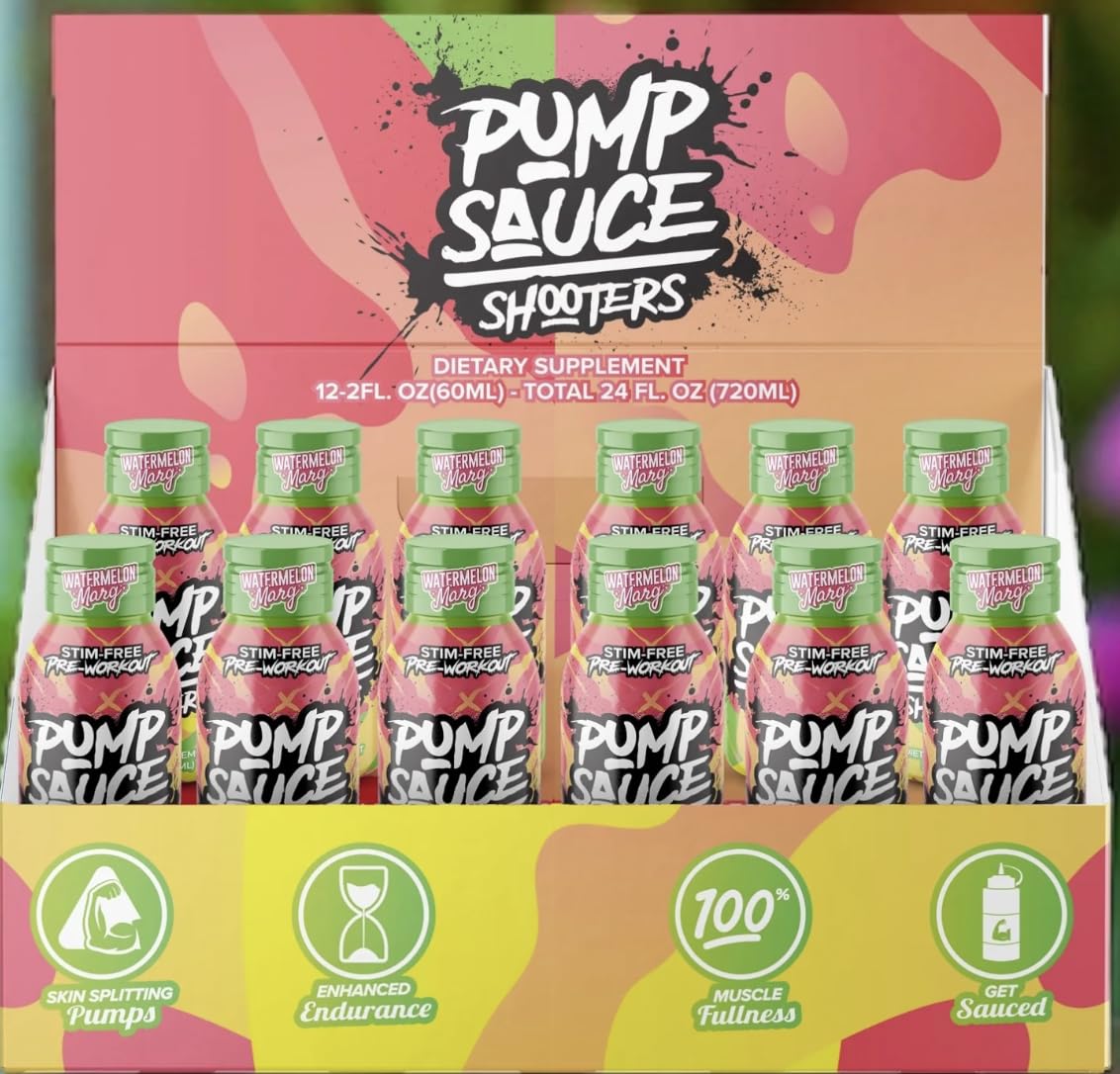 Pump Sauce Shooters Watermelon Margarita bottle for workouts