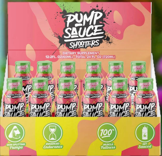 Pump Sauce Shooters Watermelon Margarita bottle for workouts