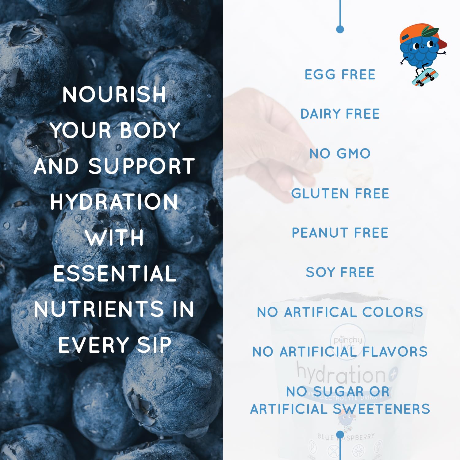 Punchy Kids On-the-go hydration for active days before during or after play.