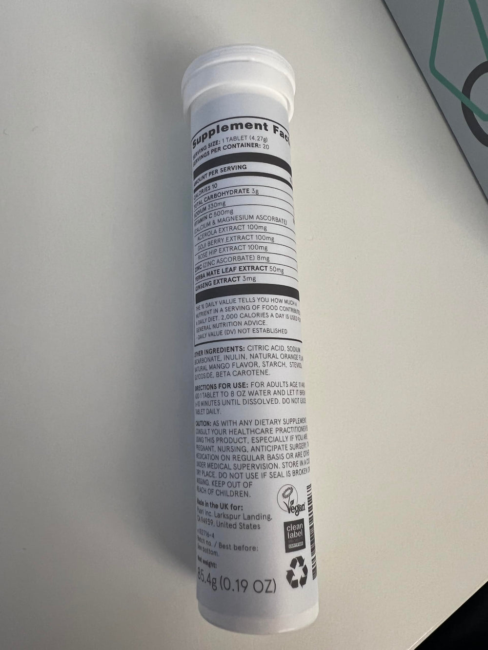 Puori C3 clean-label formula with transparent batch testing for quality.