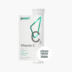 Puori C3 vitamin C supplement in 2-pack tubes for daily immune support.