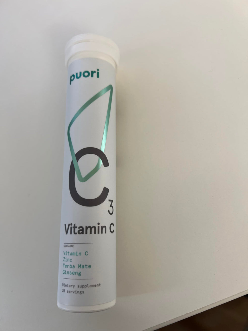 Puori C3 zinc yerba mate and ginseng support focus and energy.