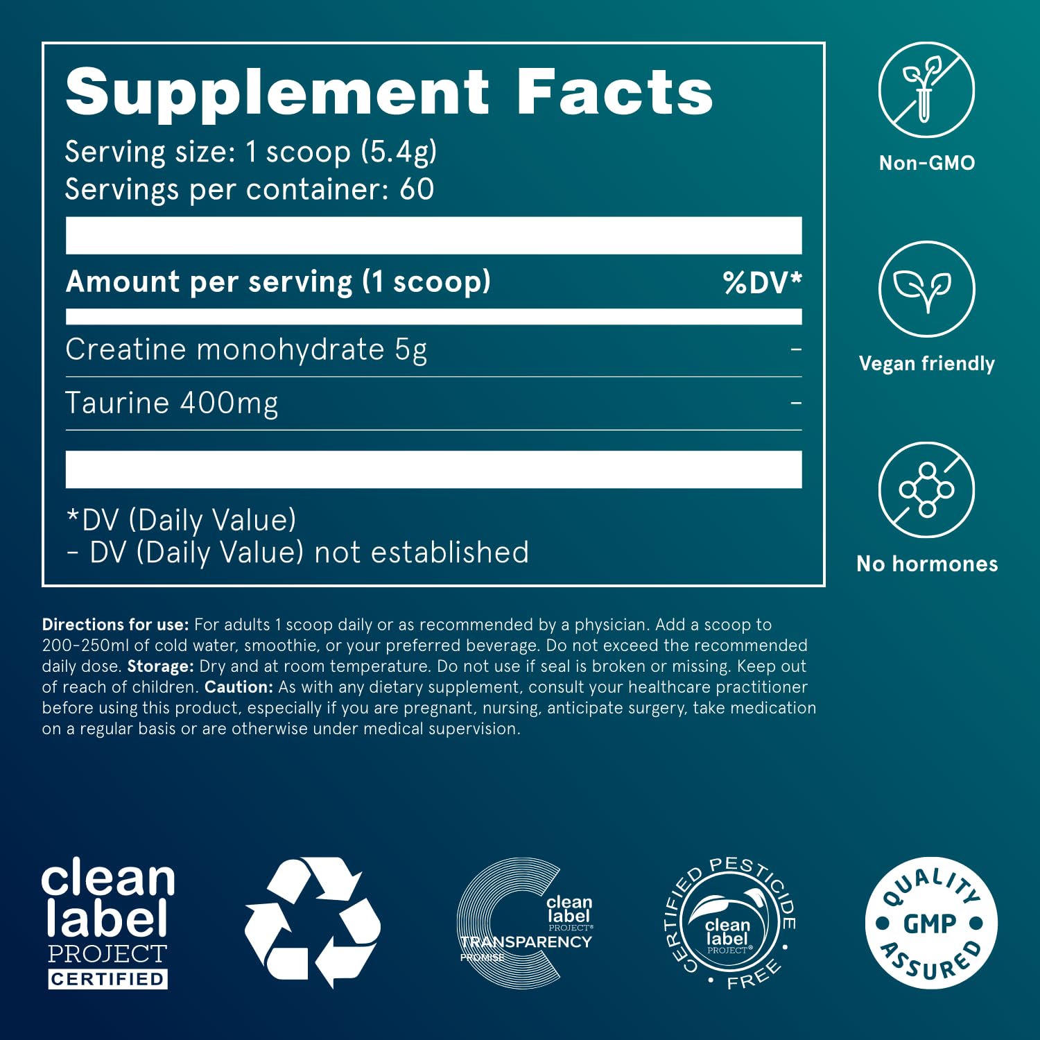 Puori Creatine Monohydrate mixed into water for quick hydration during training.