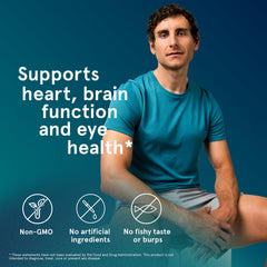 Puori Omega-3 wild-anchovy source label emphasizes sustainable fish oil