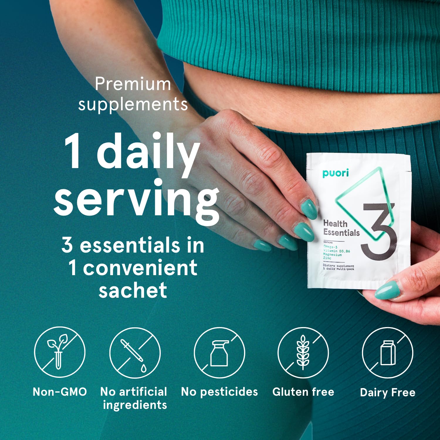 Puori P3 vitamin D3 softgels with coconut oil for better absorption