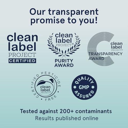 Product packaging notes 30 servings and hormone-free claims