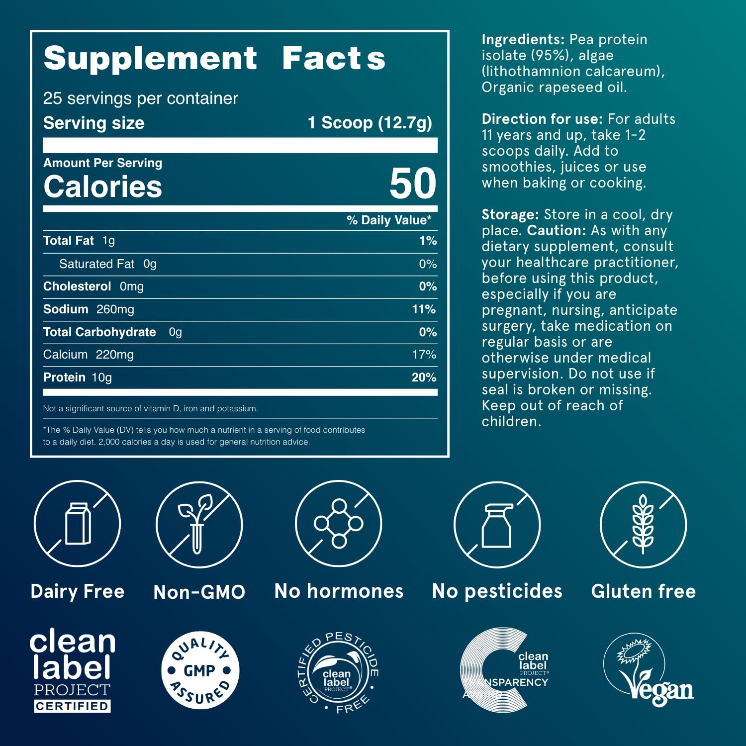 Puori vegan protein powder unflavored packaging on shelf—plant-based option.