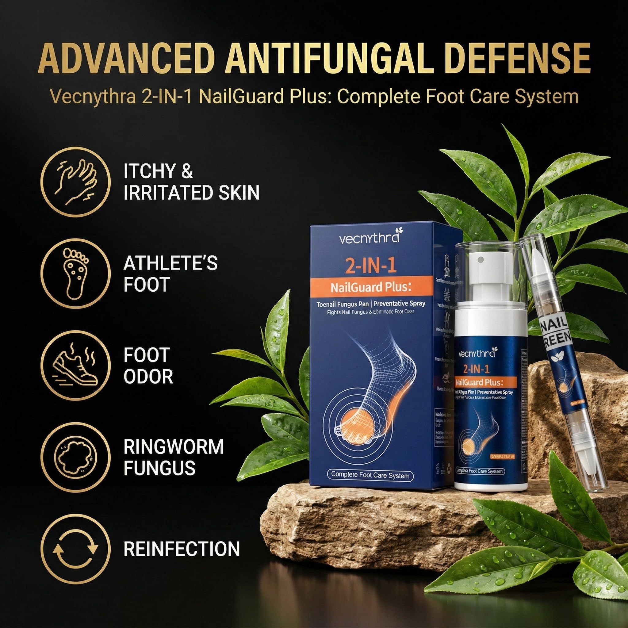 PUPCA Toenail Fungus Pen applying precisely to nails for targeted care