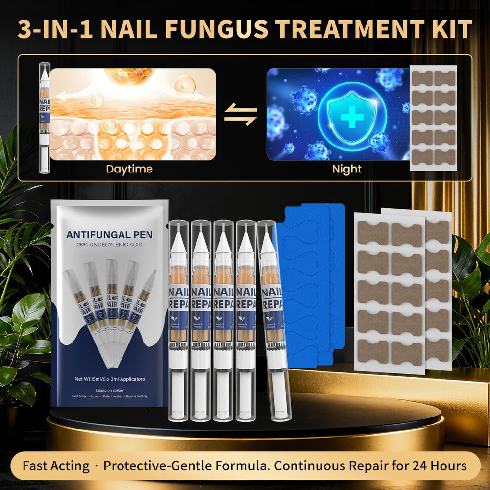 PUPCA pen brush delivering fast-absorbing formula to thick, discolored nails.