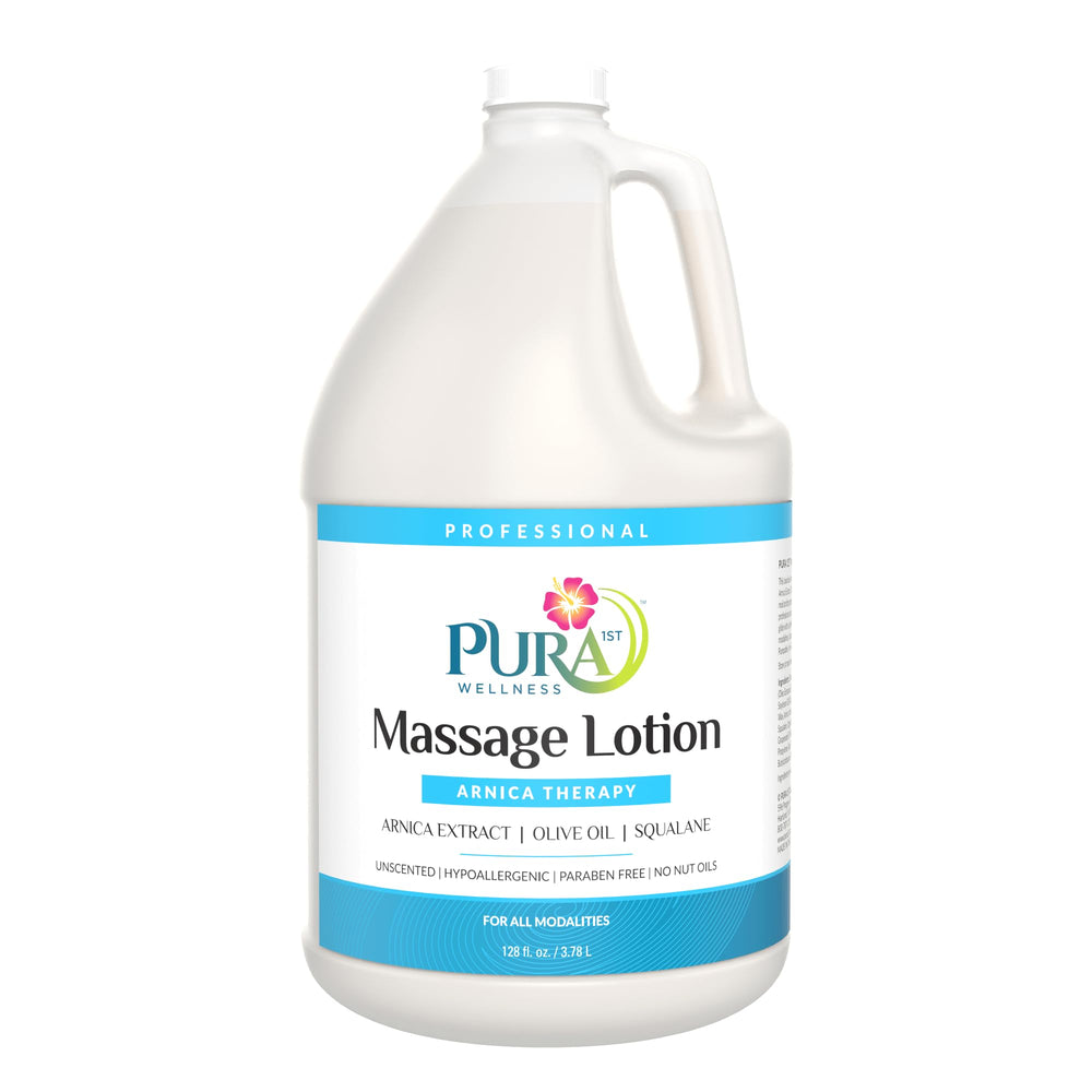 PURA 1st Arnica Therapy lotion bottle with pump for efficient massages