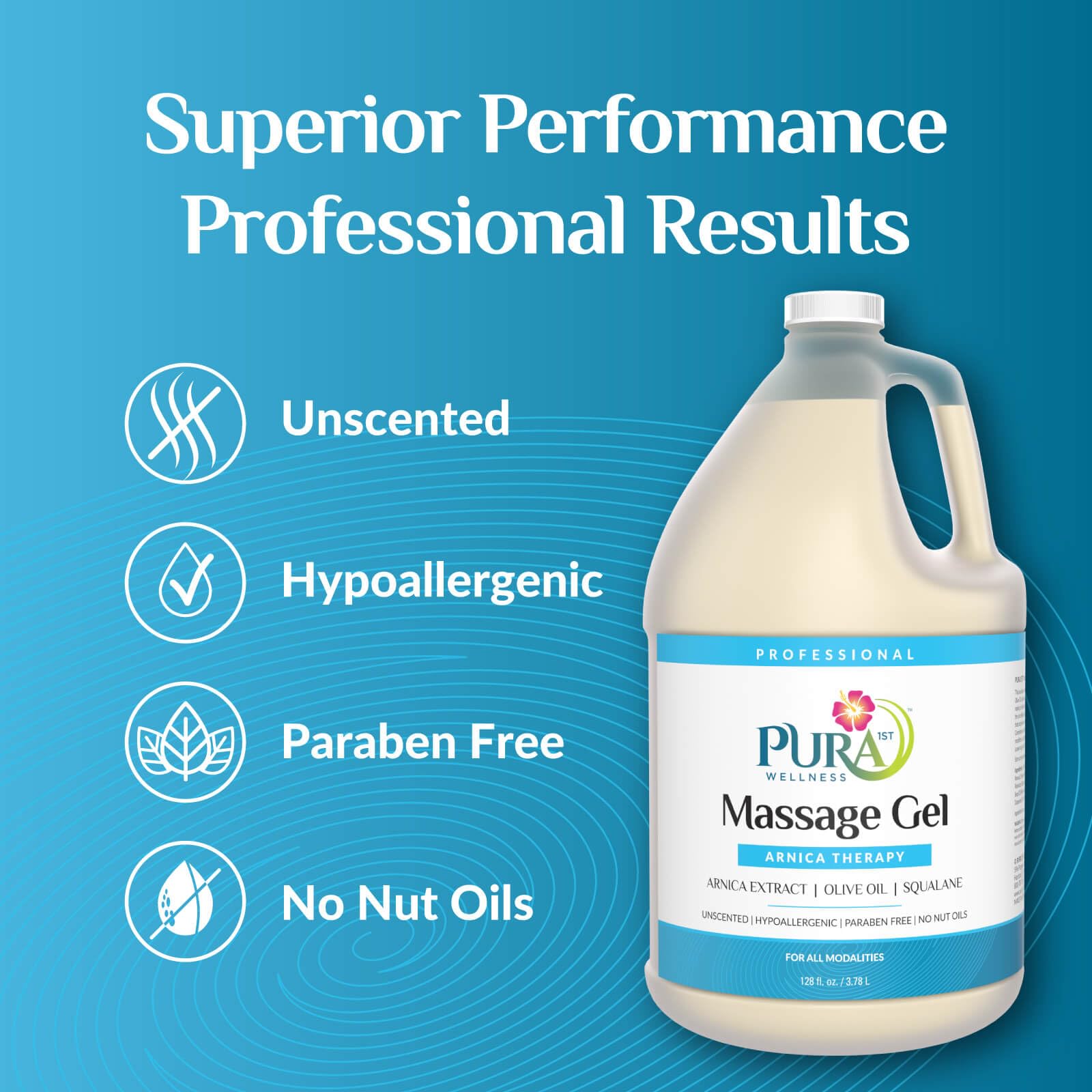 PURA 1st Arnica Therapy gel used by hands during application