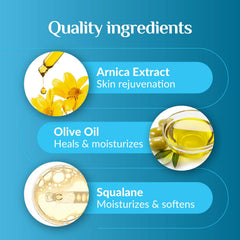 PURA 1st Arnica Therapy Arnica and Olive Oil formula for hydration
