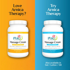 PURA 1st Boswellia-infused therapy cream supports soothing feel during deep tissue work.