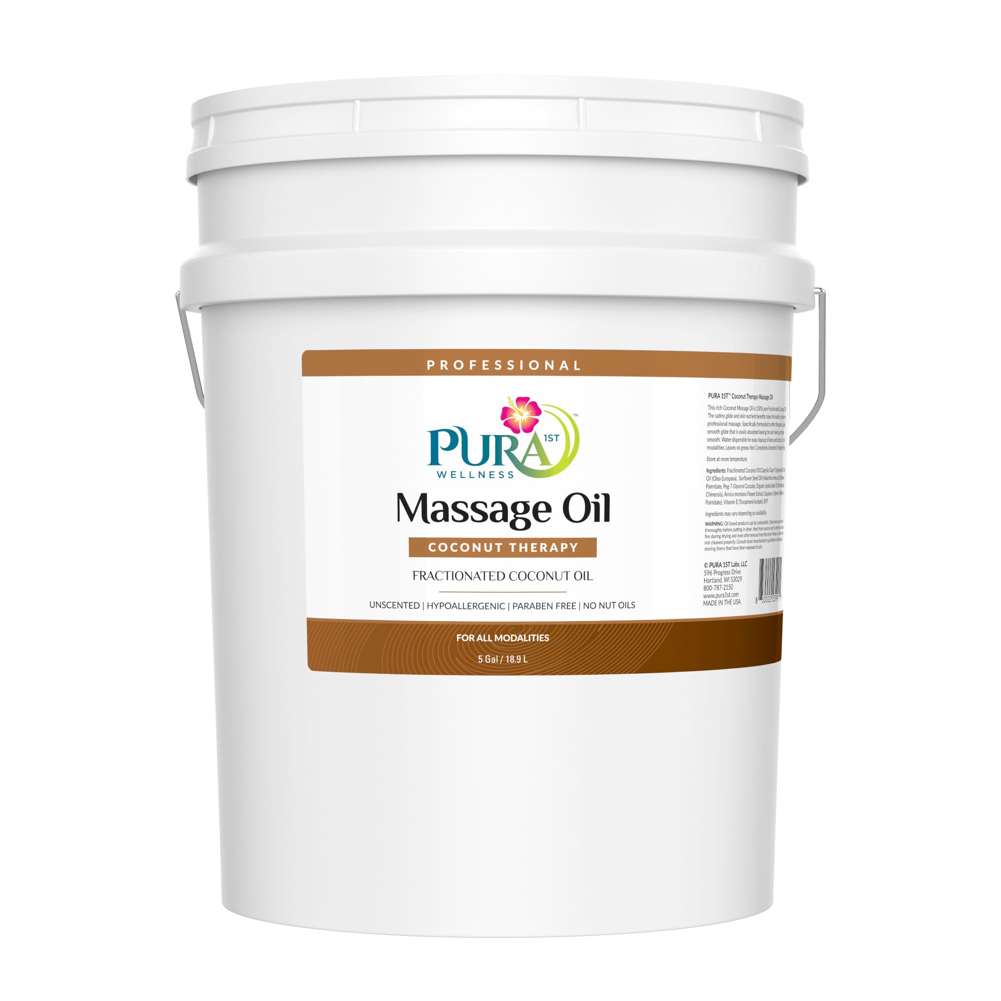 PURA 1st Coconut Therapy pump bottle offers a smooth massage glide