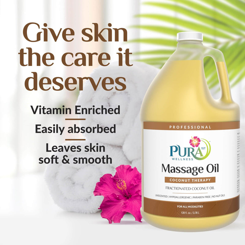 PURA 1st Coconut Therapy pump bottle enables smooth, mess-free applications.