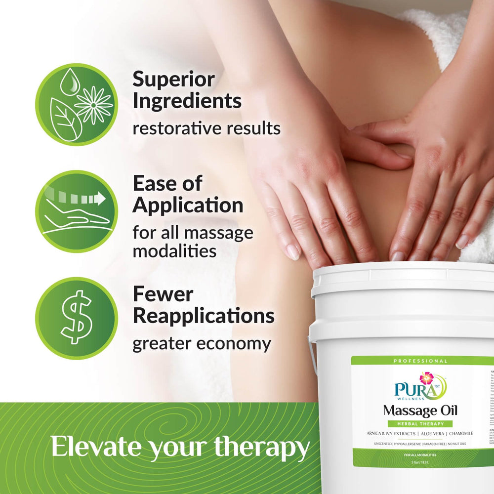 PURA 1st Herbal Therapy clinic setup with large container in therapy room.
