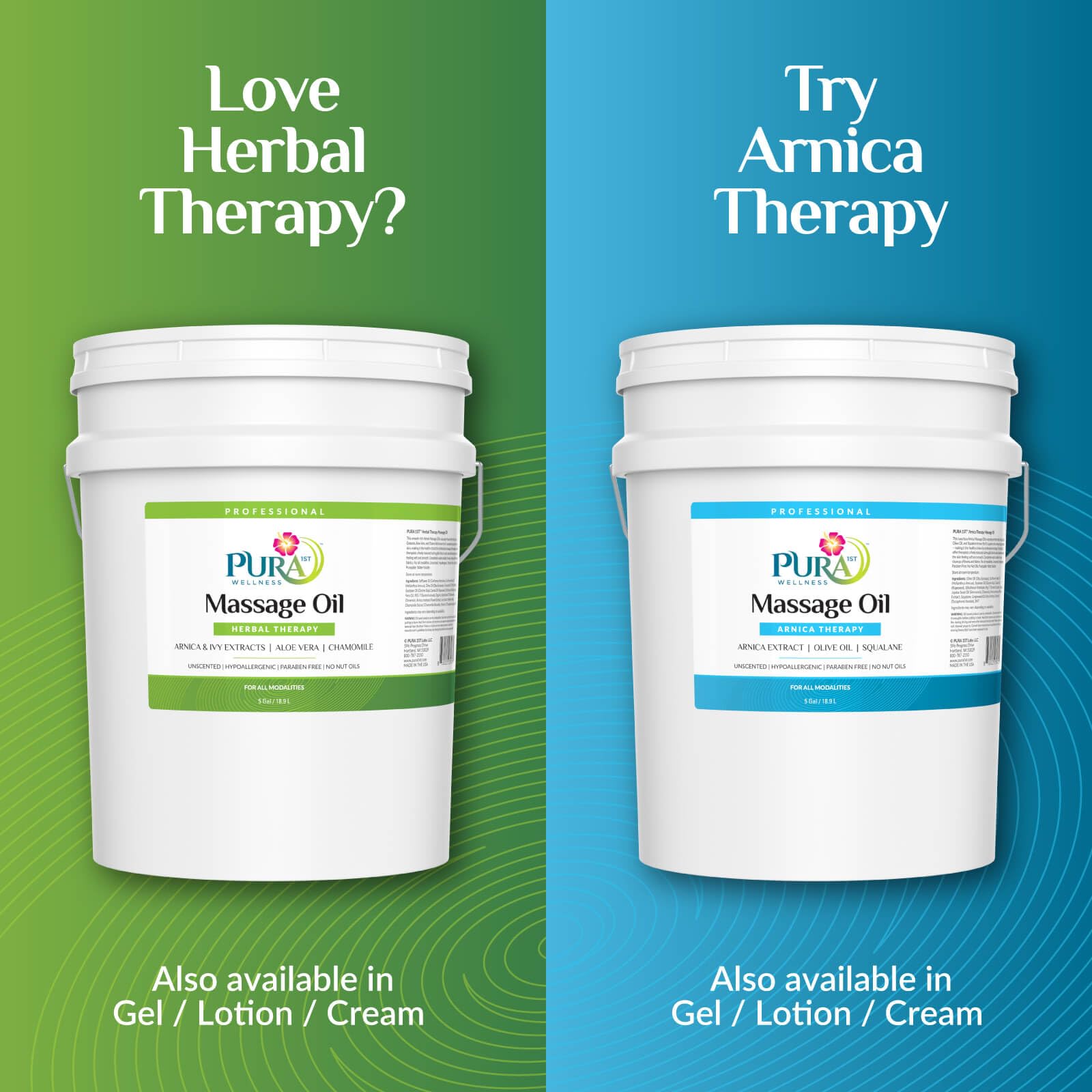 PURA 1st Herbal Therapy essential oils compatibility closeup.