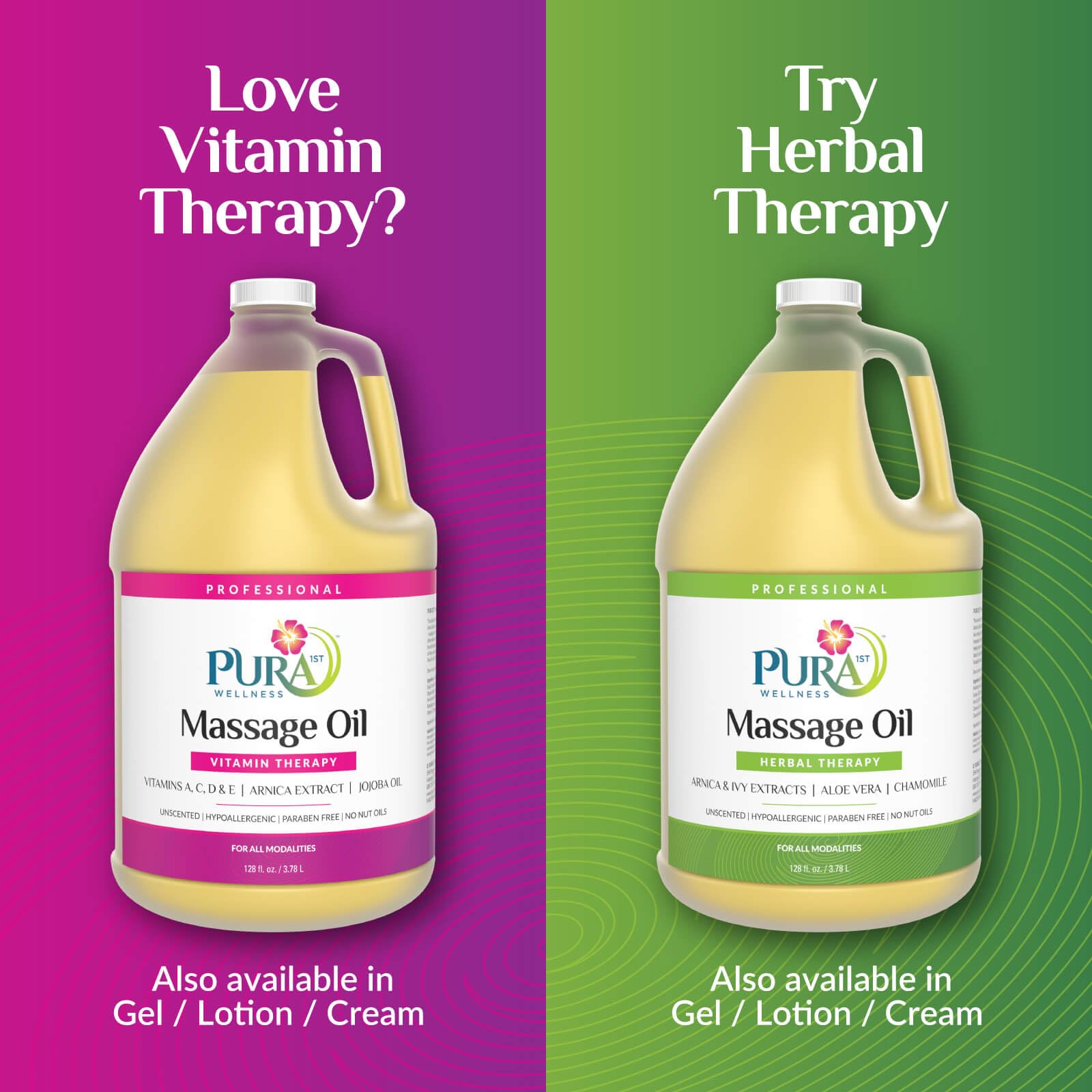 PURA 1st Vitamin Therapy is water-dispersible and easy to clean after sessions