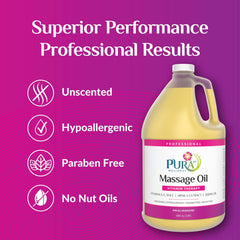 PURA 1st Vitamin Therapy oil in a massage session for a relaxing feel