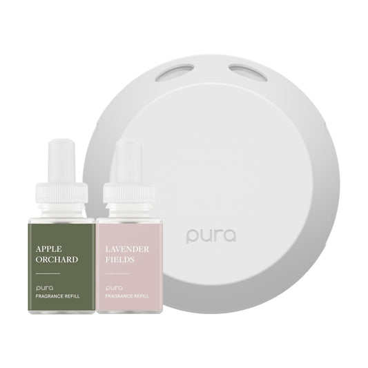 Pura 4 diffuser in square box enhances home ambience