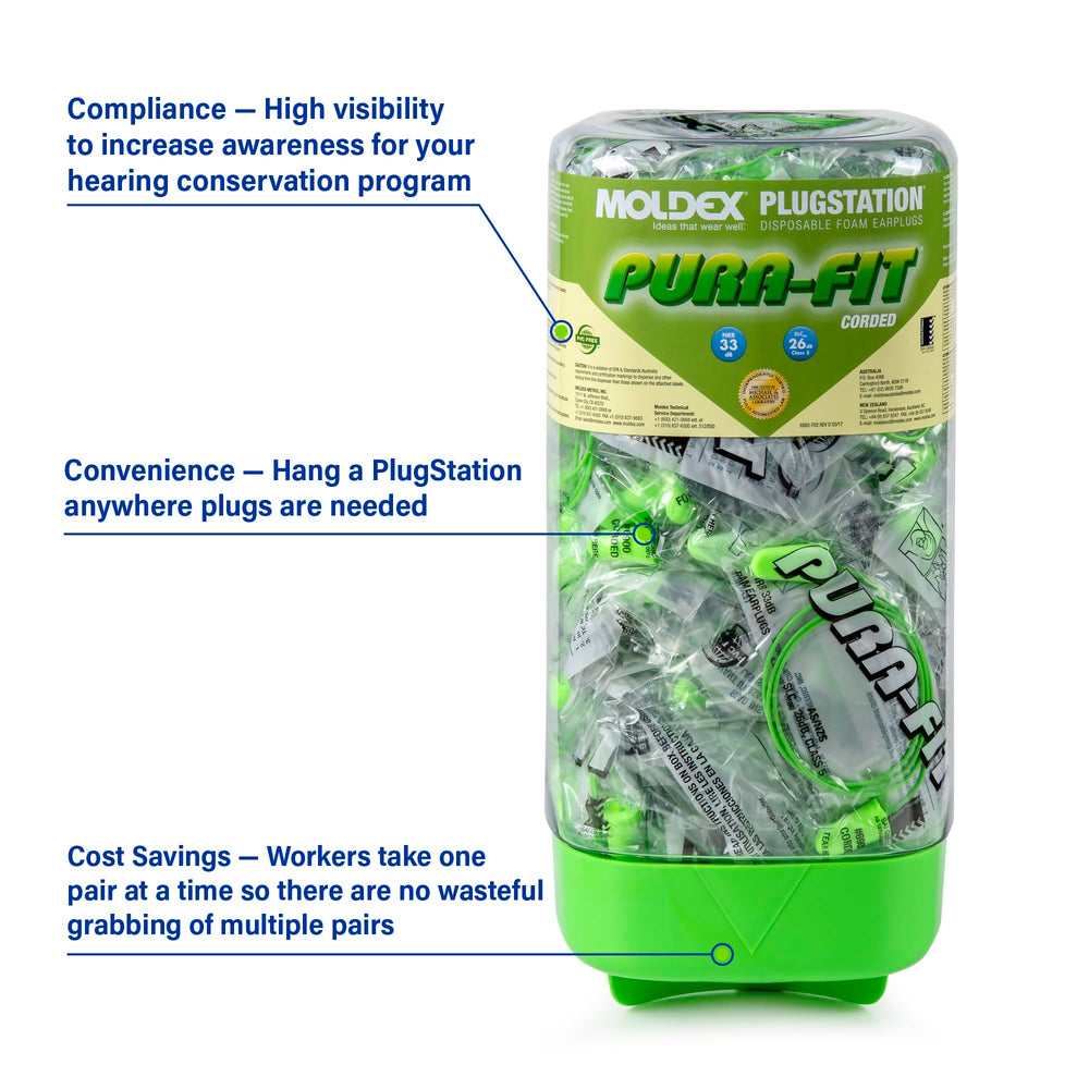 Pura-Fit PlugStation high visibility design boosts awareness.