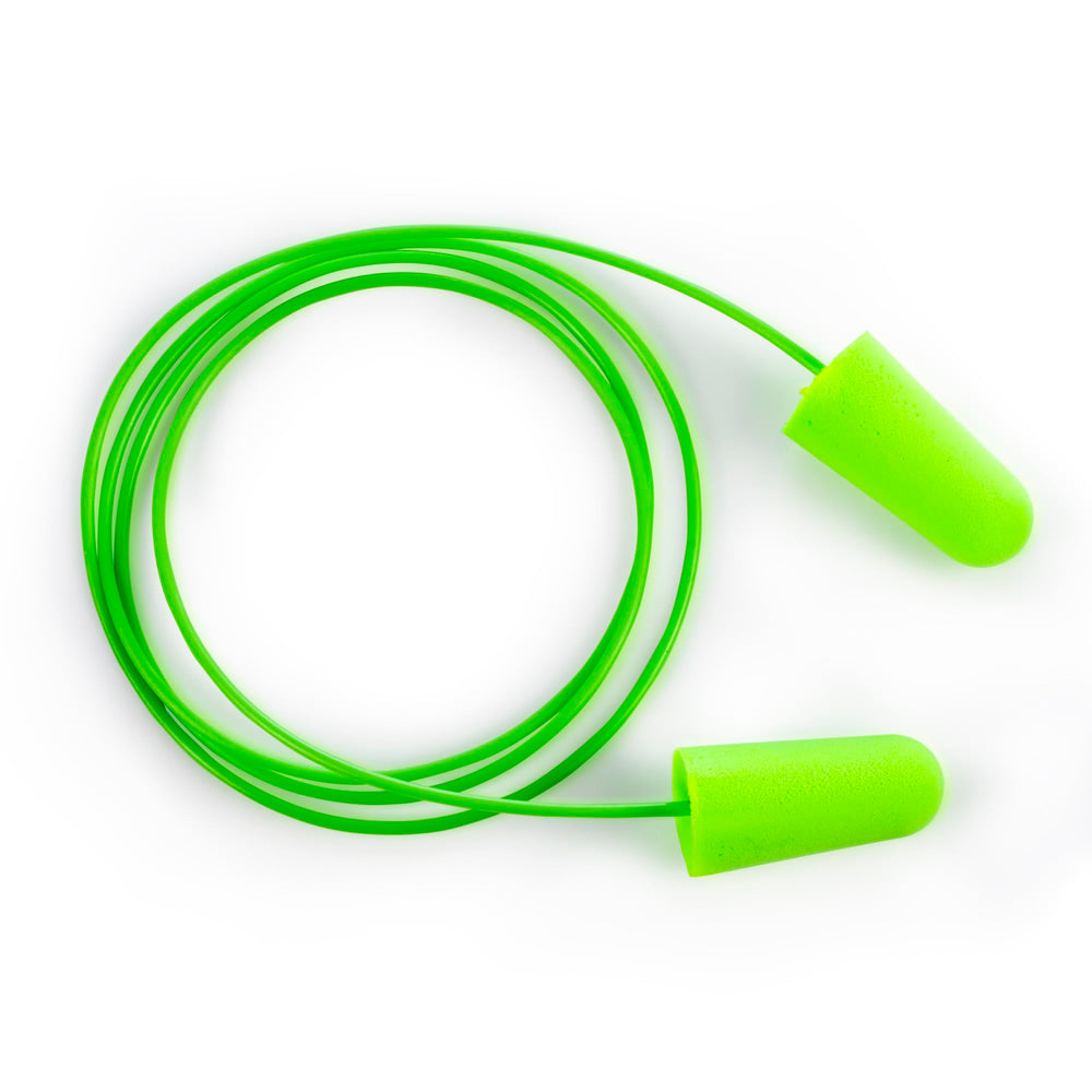 Pura-Fit SparkPlugs foam earplugs provide comfortable fit.